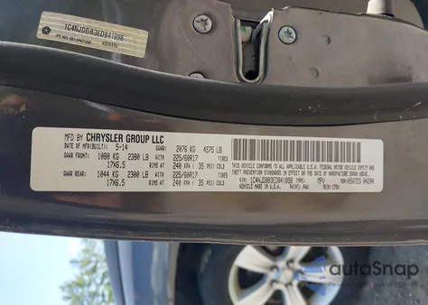 2014 Jeep Compass Sport z USA, uszkodzony, nr VIN 1C4NJDBB3ED841898